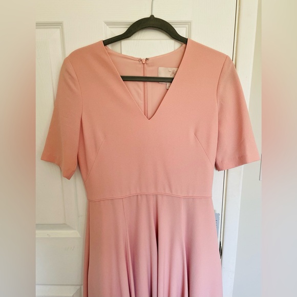 Gal Meets Glam Edith City Crepe Fit & Flare Midi Dress (Size 6) (NEW) - Picture 6 of 7